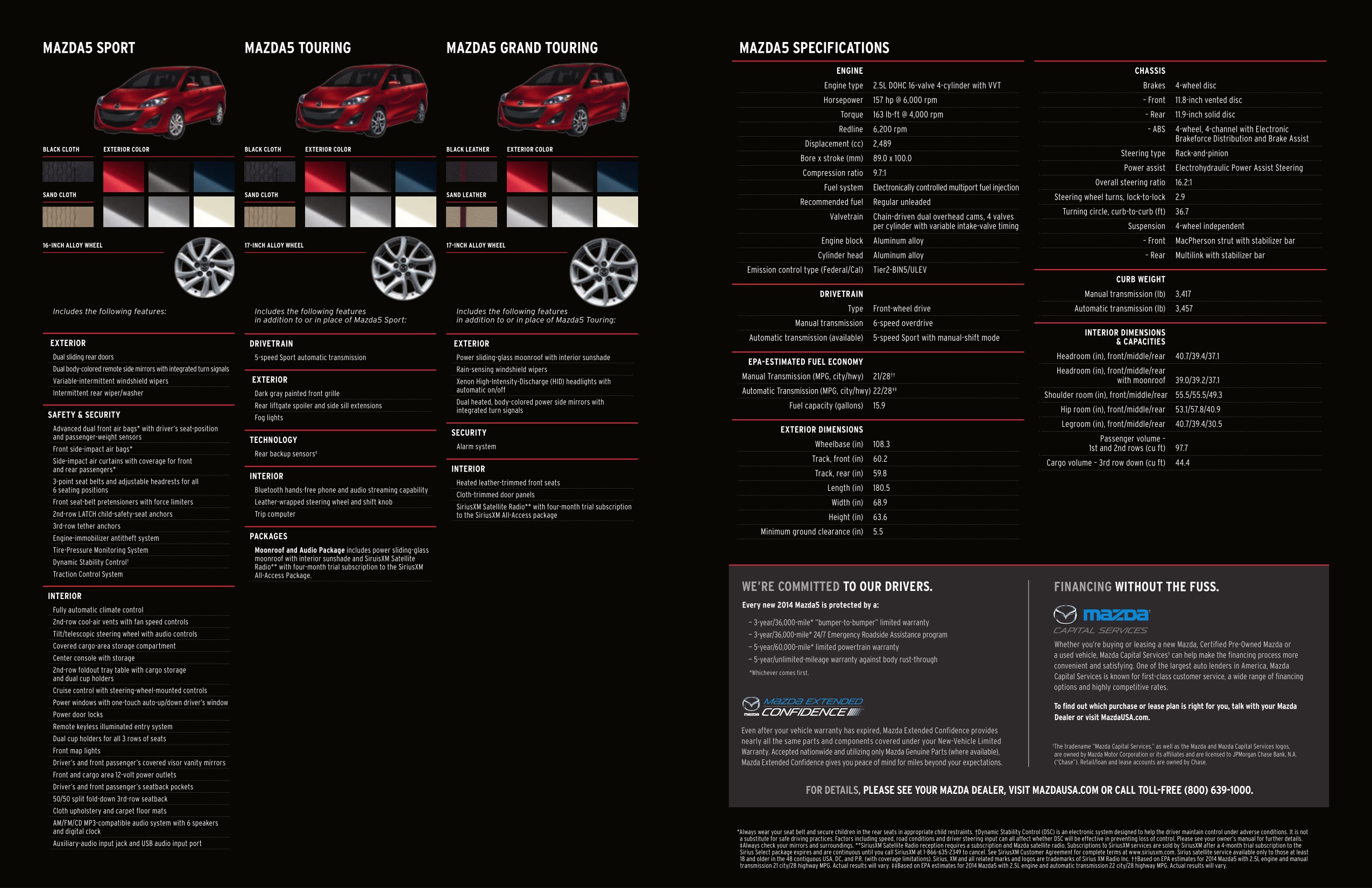 2014 Mazda 5 Brochure Page 12